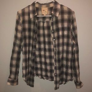 Unique Plaid Button-Up